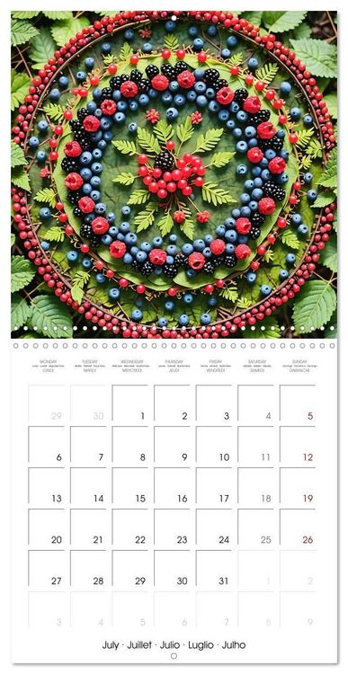 Produktbild: Mandalas of Mother Earth (Wall Calendar 2026 12 &times; 12 Inch) CALVENDO 12 Month Wall Calendar