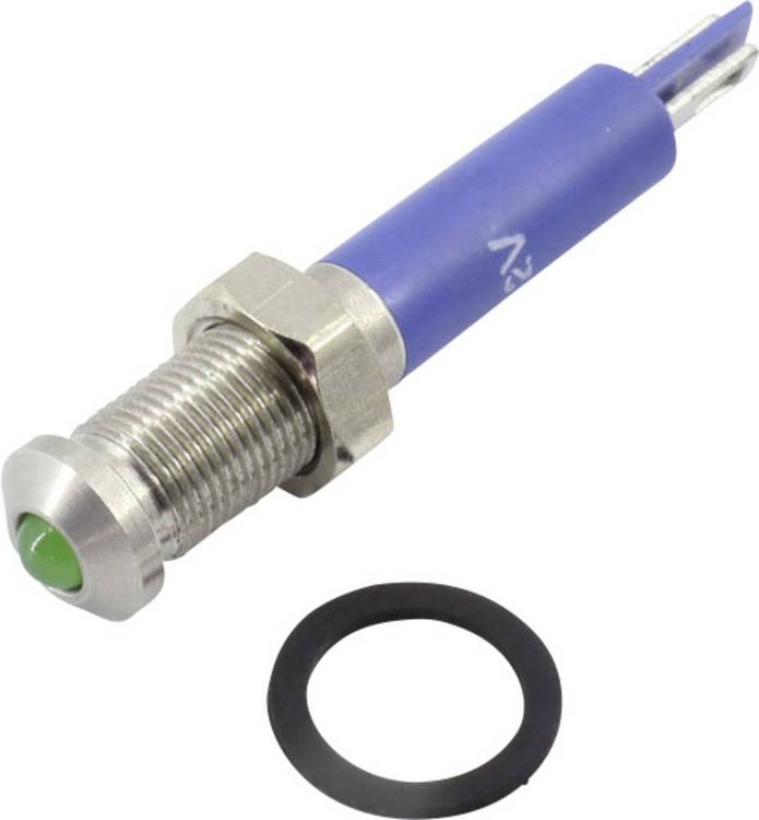 Produktbild: TRU COMPONENTS 1605952 LED-Signalleuchte Gr&uuml;n 24V DC/AC 150 mcd