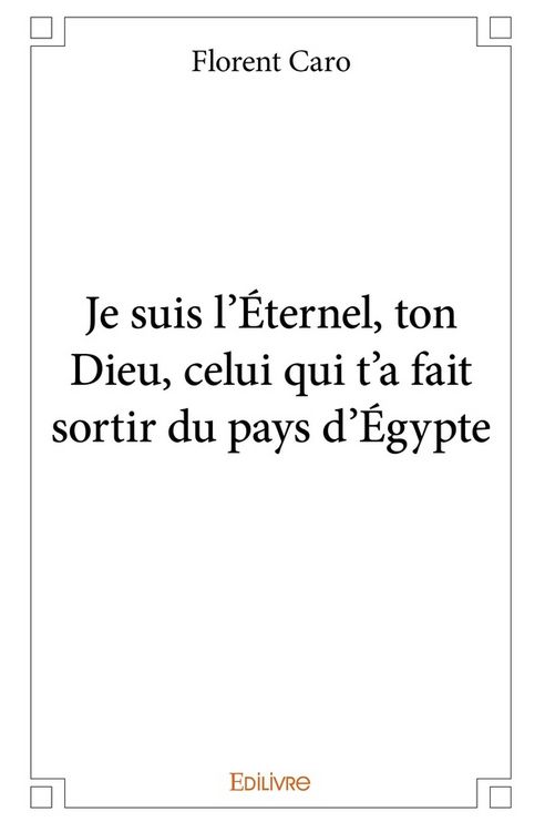Produktbild: Je suis l eternel, ton dieu,