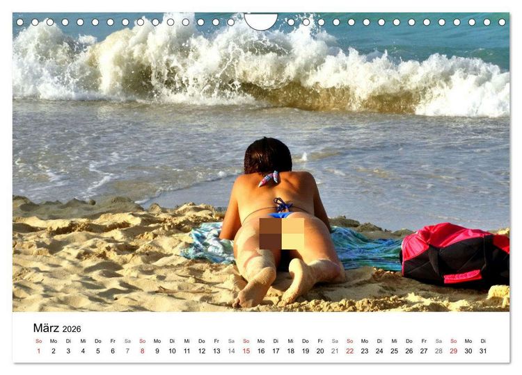 Produktbild: Meeres-Lust - Strandnixen in Kuba (Wandkalender 2026 DIN A4 quer), CALVENDO Monatskalender