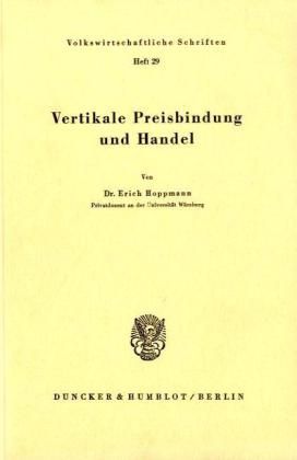 Produktbild: Vertikale Preisbindung und Handel.