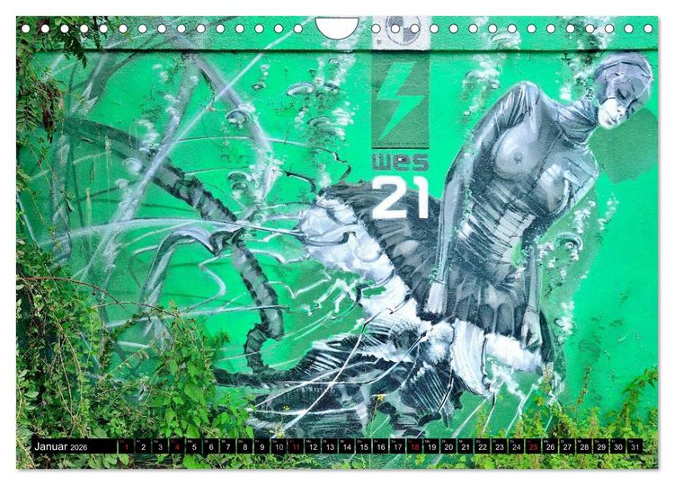 Produktbild: Graffiti ist Kult (Wandkalender 2026 DIN A4 quer), CALVENDO Monatskalender