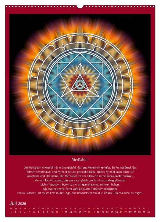 Produktbild: Heilige Geometrie und Bilder der Neuen Zeit (hochwertiger Premium Wandkalender 2026 DIN A2 hoch), Kunstdruck in Hochglanz