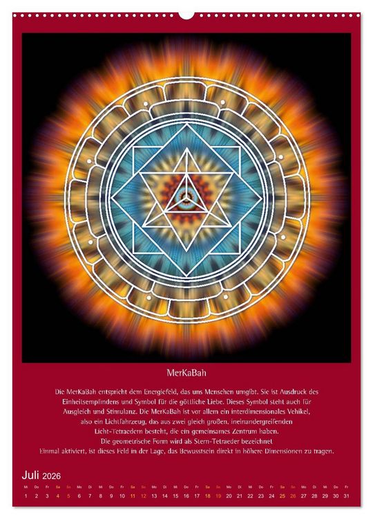 Produktbild: Heilige Geometrie und Bilder der Neuen Zeit (Wandkalender 2026 DIN A2 hoch), CALVENDO Monatskalender