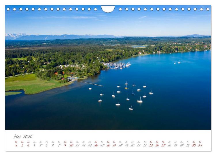 Produktbild: Das F&uuml;nf-Seen-Land Oberbayern (Wandkalender 2026 DIN A4 quer), CALVENDO Monatskalender