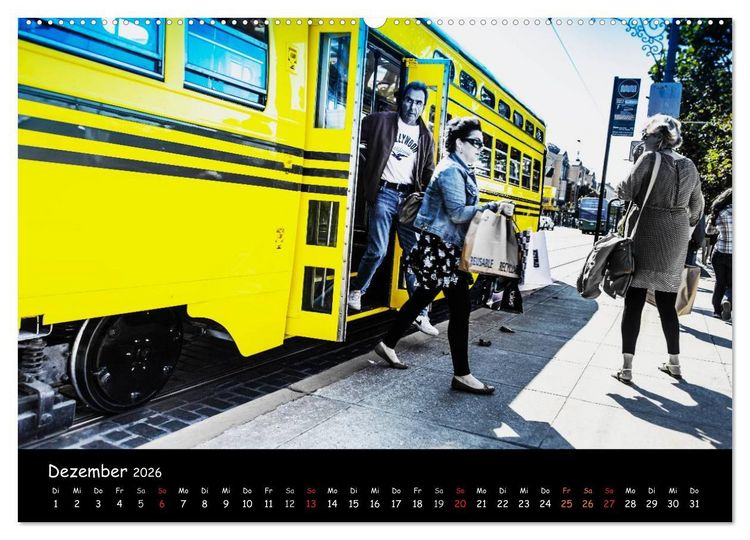 Produktbild: San Francisco - street view (Wandkalender 2026 DIN A2 quer), CALVENDO Monatskalender