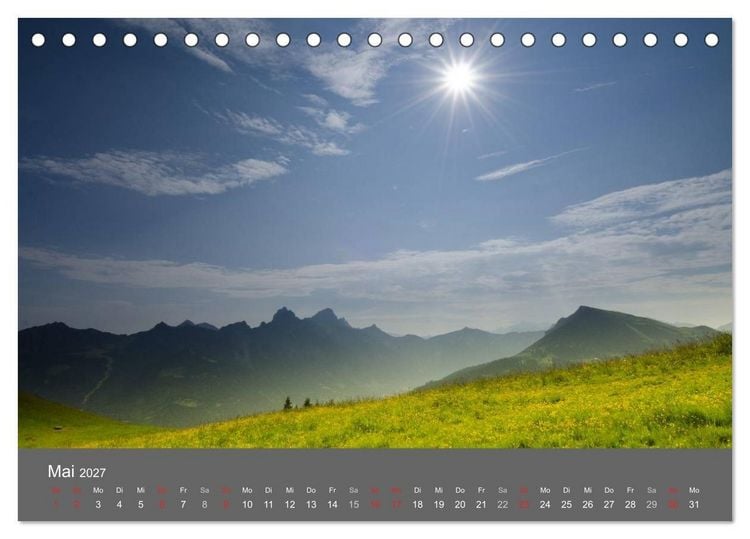 Produktbild: Tannheimer Tal (Tischkalender 2027 DIN A5 quer), CALVENDO Monatskalender
