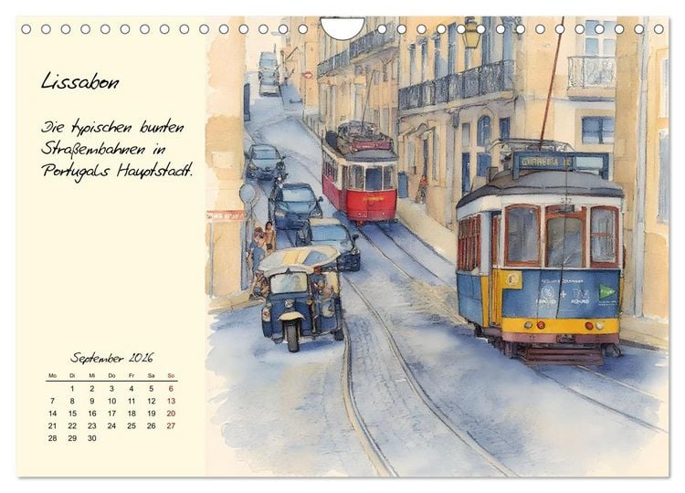 Produktbild: Portugal - Traumland am Atlantik (Wandkalender 2026 DIN A4 quer), CALVENDO Monatskalender