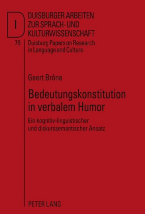 Produktbild: Bedeutungskonstitution in verbalem Humor
