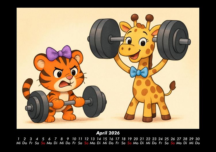 Produktbild: Tina & Nala bei den Olympischen Spielen 2026 Fotokalender DIN A3