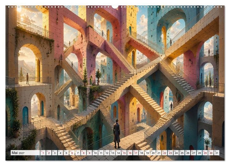 Produktbild: Zwischen Ausgang und Unendlichkeit (hochwertiger Premium Wandkalender 2027 DIN A2 quer), Kunstdruck in Hochglanz