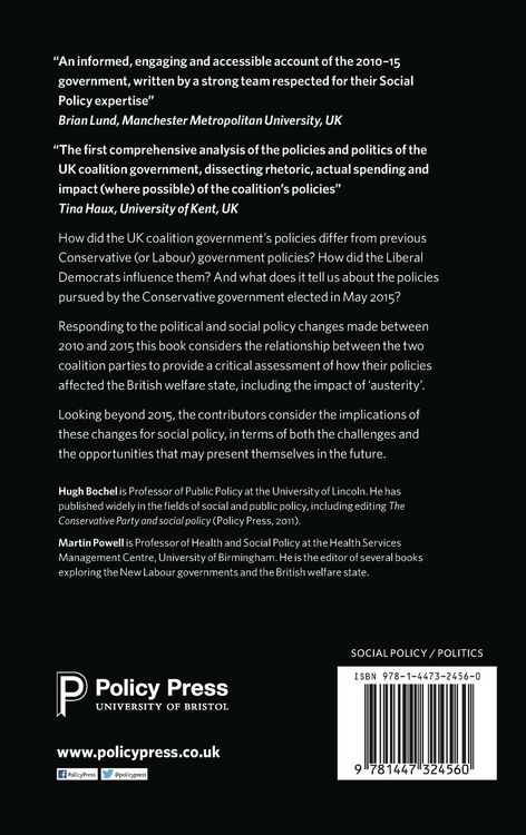 Produktbild: The coalition government and social policy