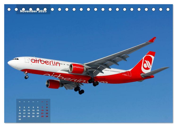 Produktbild: In Memoriam Air Berlin (Tischkalender 2026 DIN A5 quer), CALVENDO Monatskalender