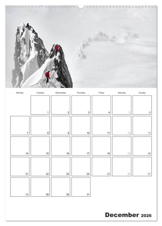 Produktbild: EXPLORING ALPS (High Quality Premium Wall Calendar 2026 DIN A2 portrait),CALVENDO 12 Month Wall Calendar