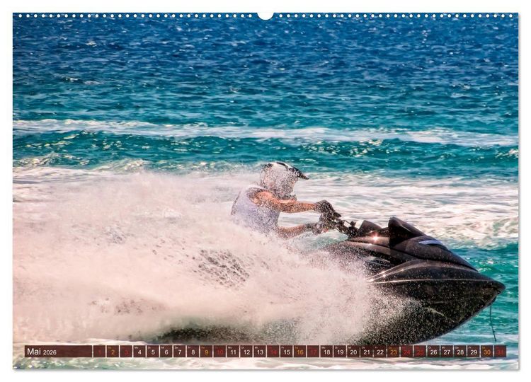 Produktbild: Jetboot - so cool (hochwertiger Premium Wandkalender 2026 DIN A2 quer), Kunstdruck in Hochglanz