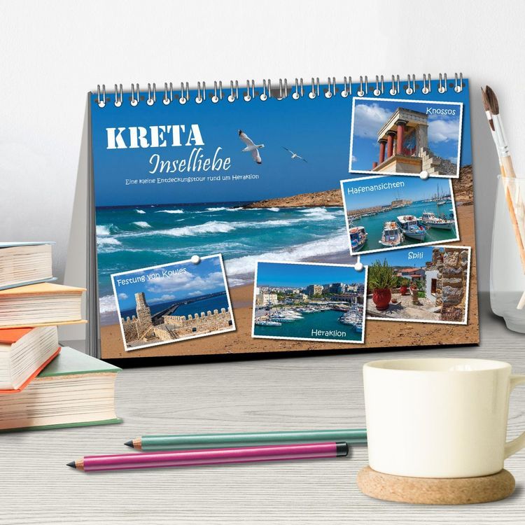 Produktbild: Kreta - Inselliebe (Tischkalender 2026 DIN A5 quer), CALVENDO Monatskalender