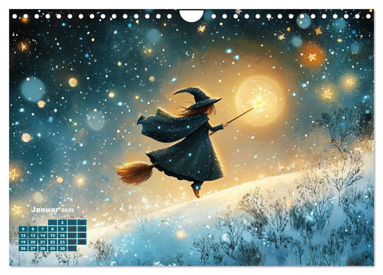 Produktbild: Zauber zur Mitternacht (Wandkalender 2026 DIN A4 quer), CALVENDO Monatskalender