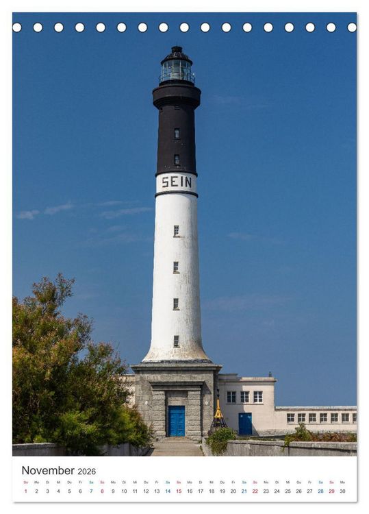 Produktbild: Leuchtturm-Legenden im Westen der Bretagne (Tischkalender 2026 DIN A5 hoch), CALVENDO Monatskalender