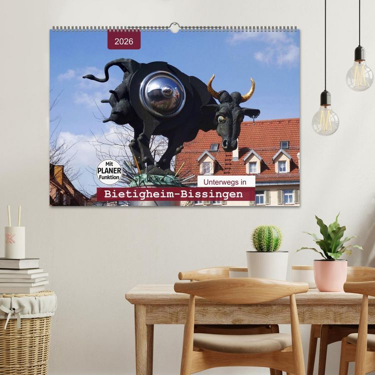 Produktbild: Unterwegs in Bietigheim-Bissingen (Wandkalender 2026 DIN A2 quer), CALVENDO Monatskalender