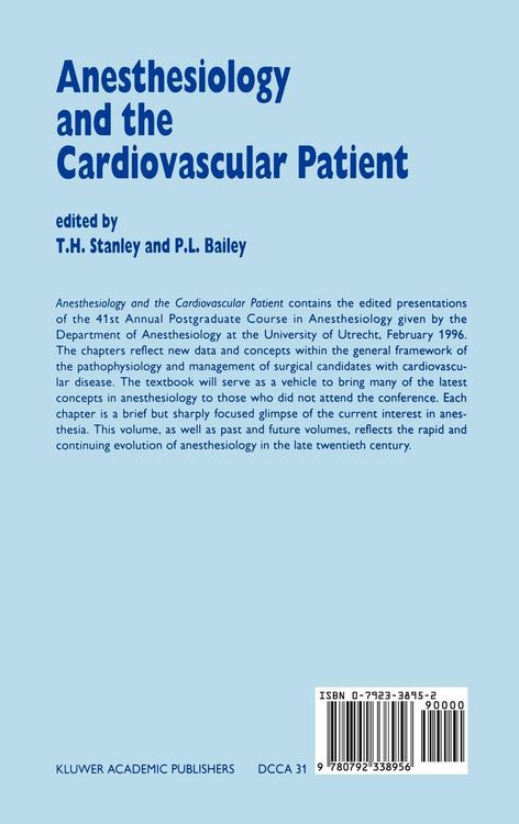 Produktbild: Anesthesiology and the Cardiovascular Patient