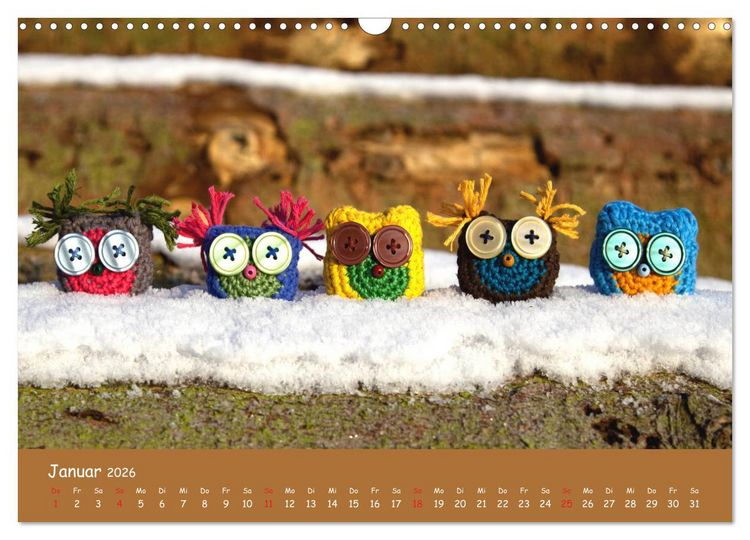 Produktbild: Aus Liebe zum H&auml;keln (Wandkalender 2026 DIN A3 quer), CALVENDO Monatskalender