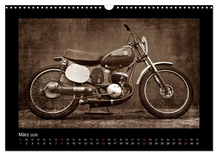 Produktbild: Motorrad Oldtimer (Wandkalender 2026 DIN A3 quer), CALVENDO Monatskalender