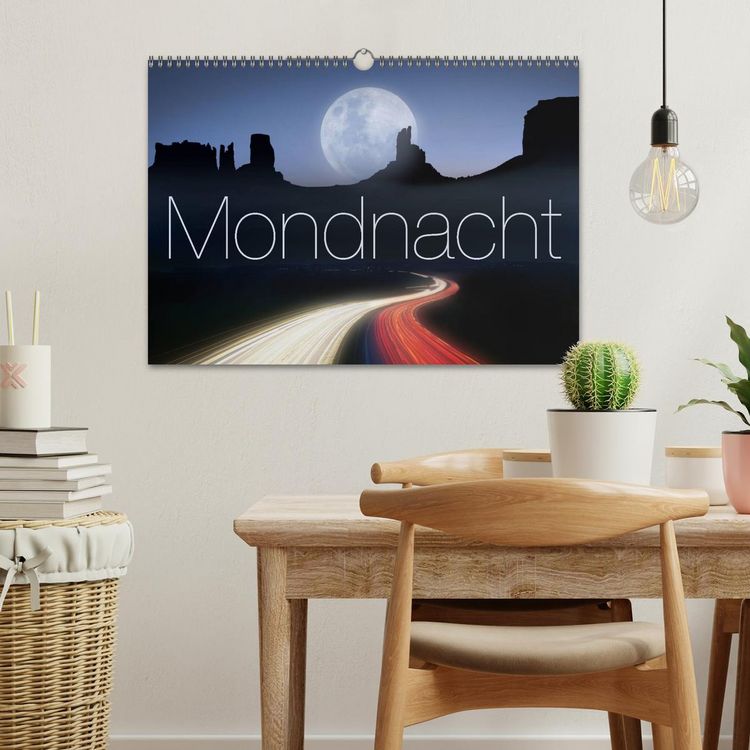 Produktbild: Mondnacht (Wandkalender 2026 DIN A3 quer), CALVENDO Monatskalender
