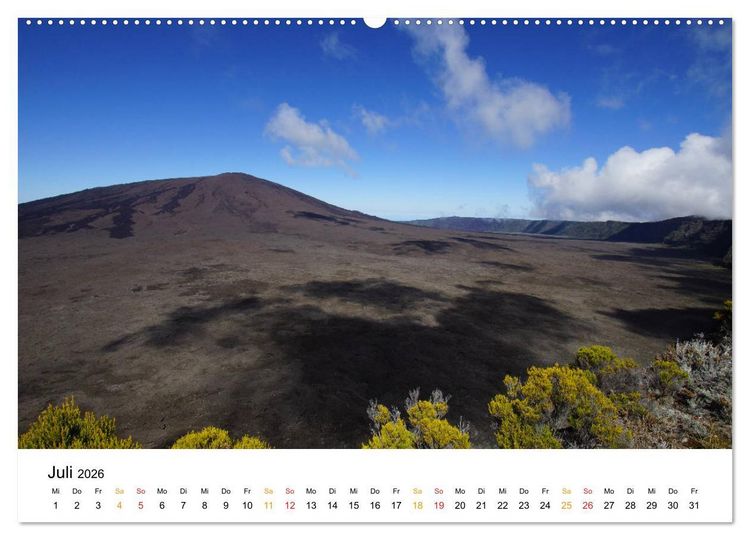 Produktbild: La R&eacute;union - Auf der Insel der Gef&uuml;hle (hochwertiger Premium Wandkalender 2026 DIN A2 quer), Kunstdruck in Hochglanz