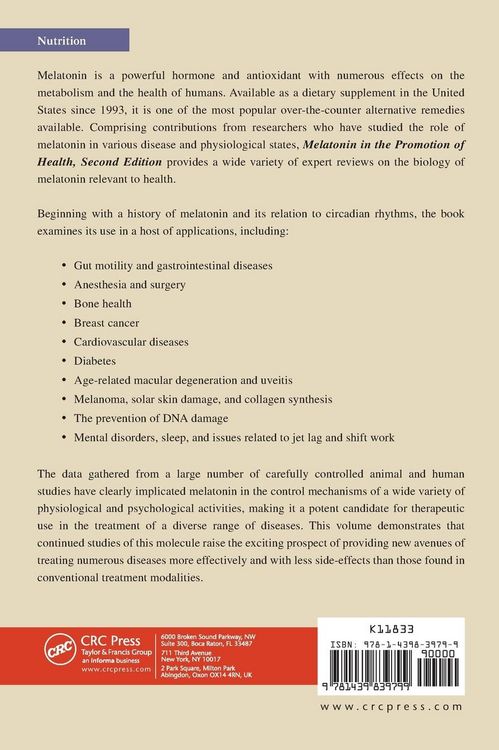 Produktbild: Melatonin in the Promotion of Health