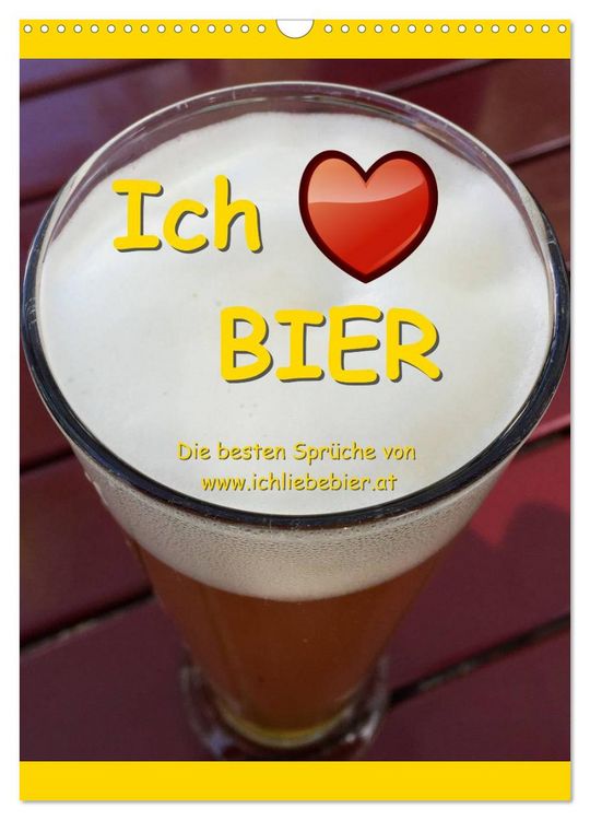 Produktbild: Ich liebe Bier (Wandkalender 2026 DIN A3 hoch), CALVENDO Monatskalender