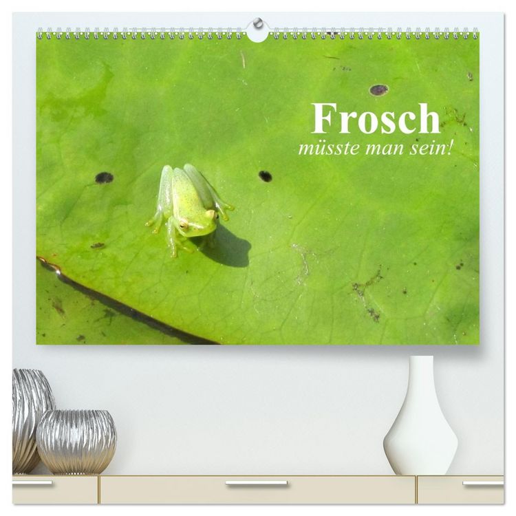 Produktbild: Frosch m&uuml;sste man sein! (hochwertiger Premium Wandkalender 2026 DIN A2 quer), Kunstdruck in Hochglanz