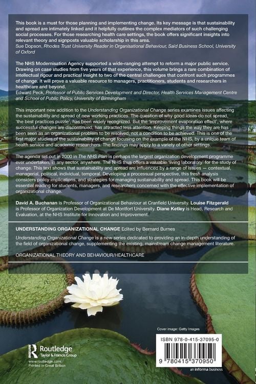 Produktbild: The Sustainability and Spread of Organizational Change