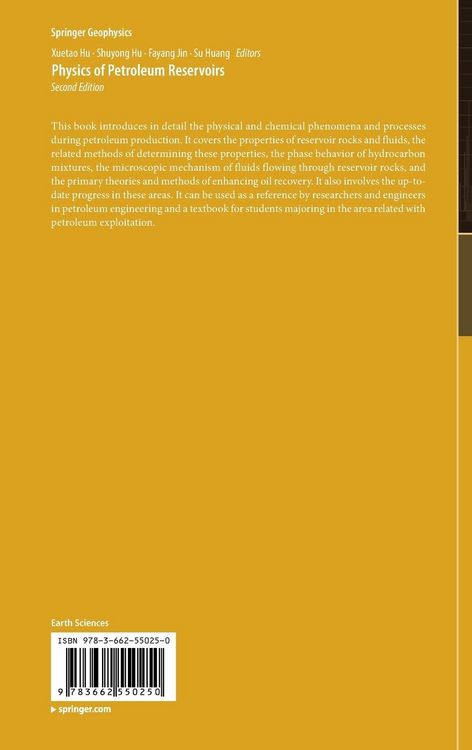 Produktbild: Physics of Petroleum Reservoirs