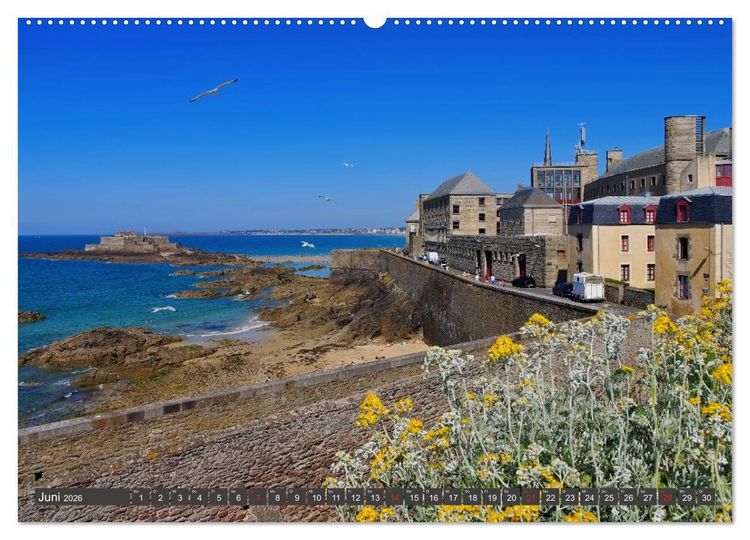 Produktbild: Saint Malo - Stadt der Korsaren (Wandkalender 2026 DIN A2 quer), CALVENDO Monatskalender