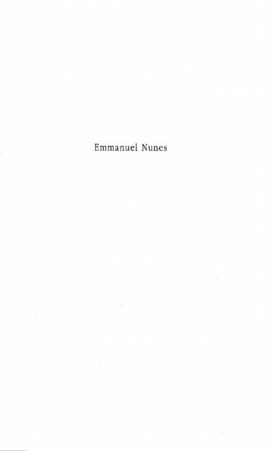 Produktbild: Emmanuel Nunes