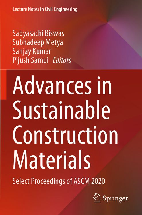 Produktbild: Advances in Sustainable Construction Materials