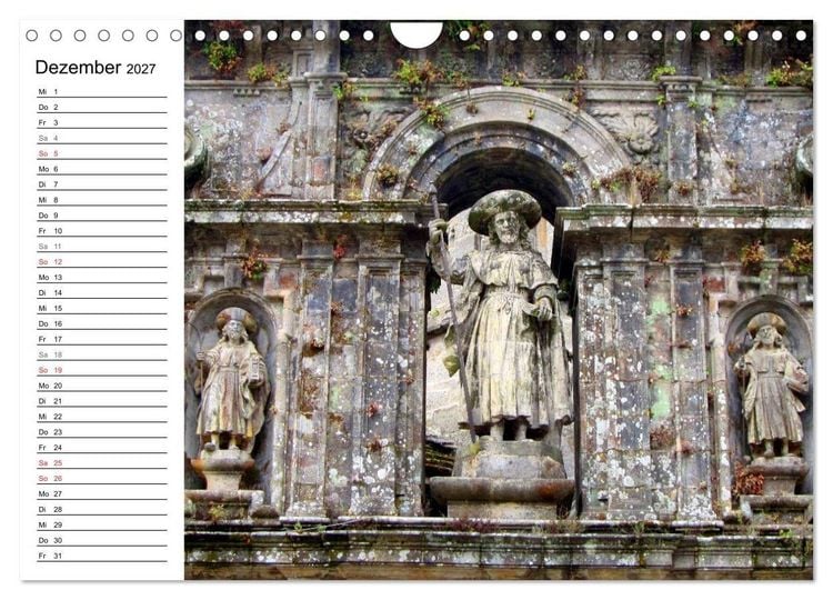 Produktbild: Jakobsweg - Camino Portugues (Wandkalender 2027 DIN A4 quer), CALVENDO Monatskalender