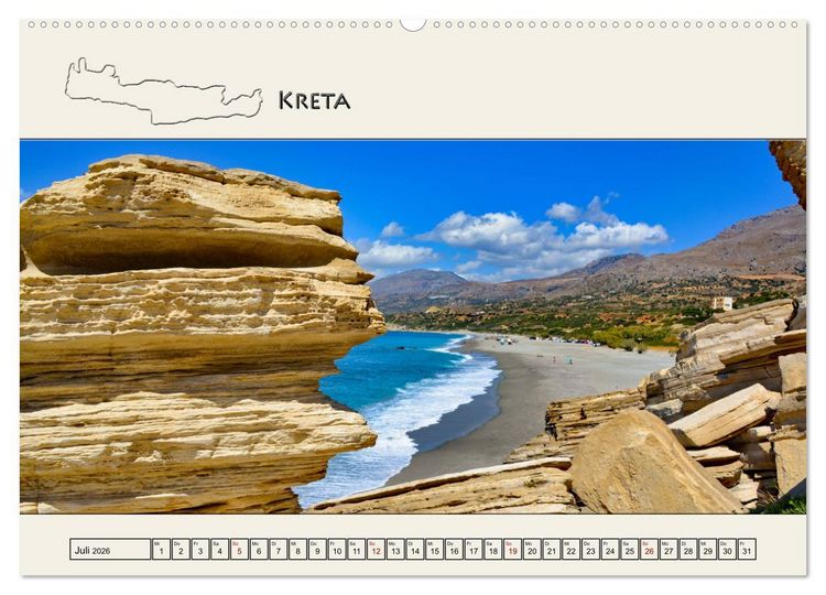 Produktbild: Reise durch die Griechische Inselwelt (Wandkalender 2026 DIN A2 quer), CALVENDO Monatskalender