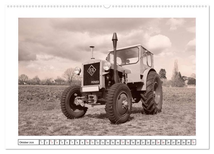 Produktbild: Von Lanz Bulldog bis Hanomag Traktor - Klassiker 1926 - 1975 (Wandkalender 2026 DIN A2 quer), CALVENDO Monatskalender