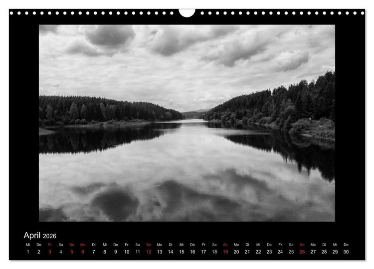 Produktbild: Harz-Bilder in monochrome (Wandkalender 2026 DIN A3 quer), CALVENDO Monatskalender