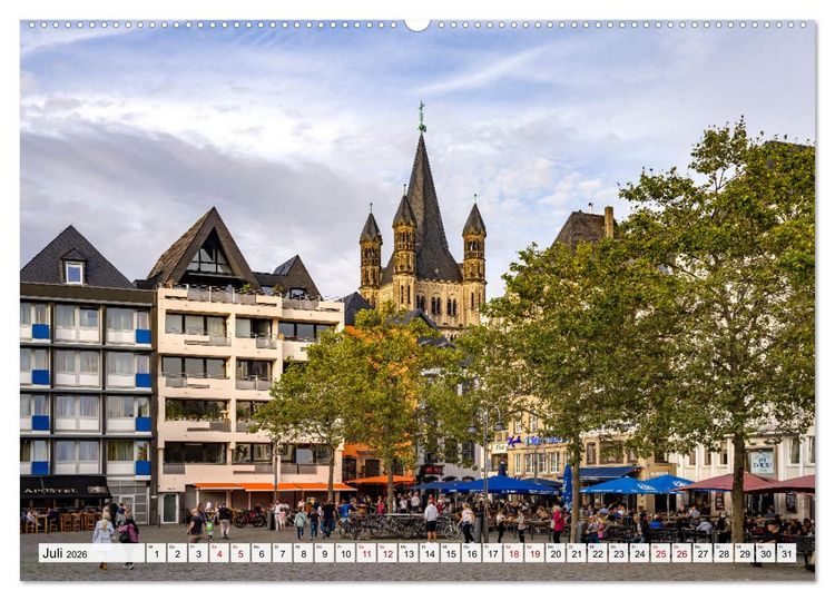 Produktbild: Cologne - K&ouml;ln (Wandkalender 2026 DIN A2 quer), CALVENDO Monatskalender