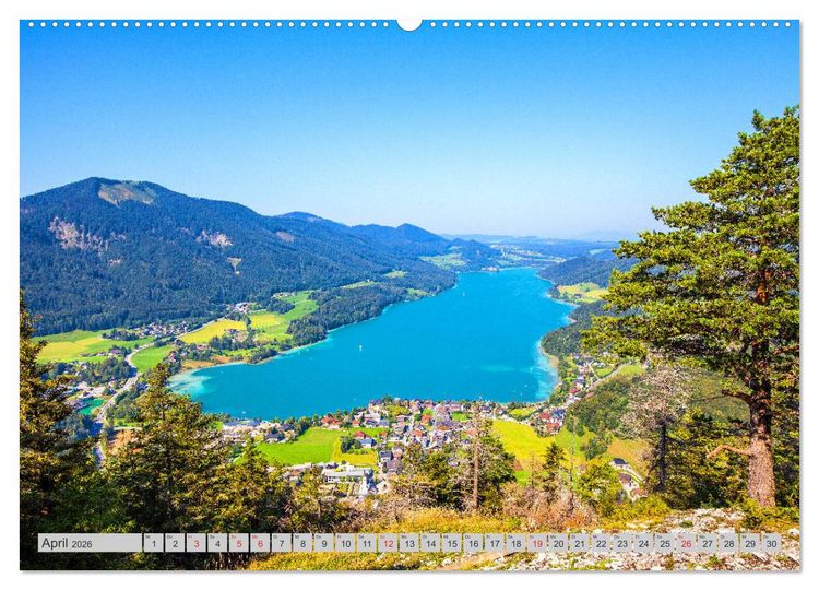 Produktbild: Rund um den Fuschlsee (hochwertiger Premium Wandkalender 2026 DIN A2 quer), Kunstdruck in Hochglanz