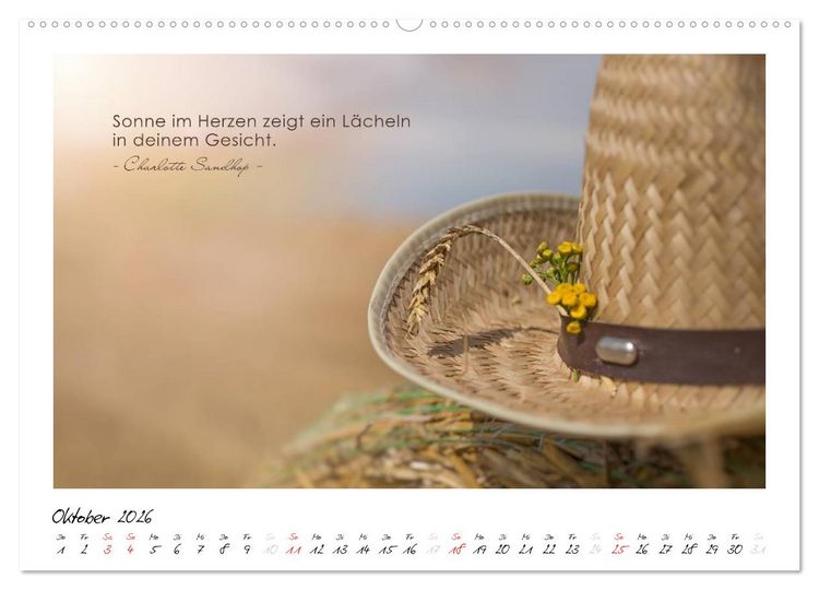 Produktbild: Mit guten Gedanken durch das Jahr (hochwertiger Premium Wandkalender 2026 DIN A2 quer), Kunstdruck in Hochglanz