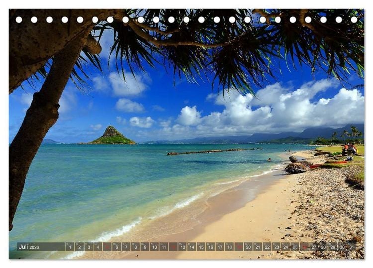 Produktbild: Hawaii - Inseln am anderen Ende der Welt (Tischkalender 2026 DIN A5 quer), CALVENDO Monatskalender