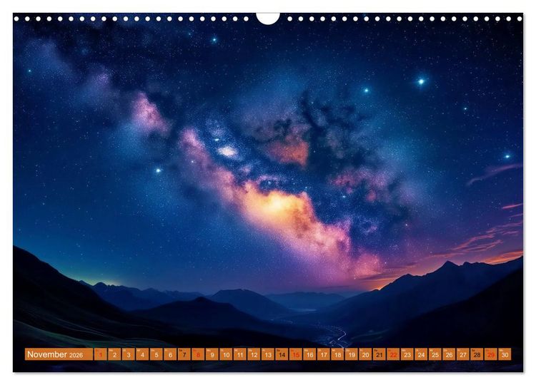 Produktbild: Ferne Galaxien (Wandkalender 2026 DIN A3 quer), CALVENDO Monatskalender