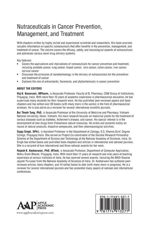 Produktbild: Nutraceuticals in Cancer Prevention, Management, and Treatment