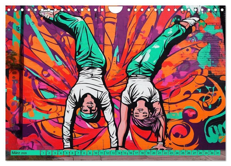 Produktbild: Lebensart Hip Hop (Wandkalender 2026 DIN A4 quer), CALVENDO Monatskalender