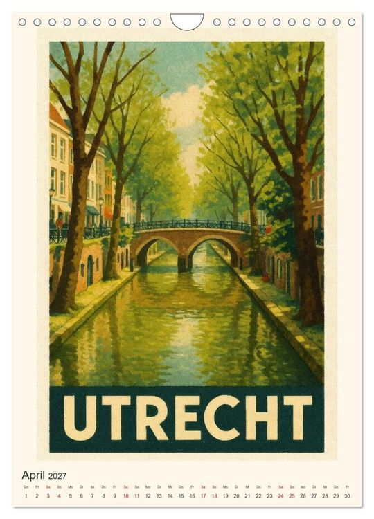 Produktbild: Charmante Holland-Ansichten (Wandkalender 2027 DIN A4 hoch), CALVENDO Monatskalender