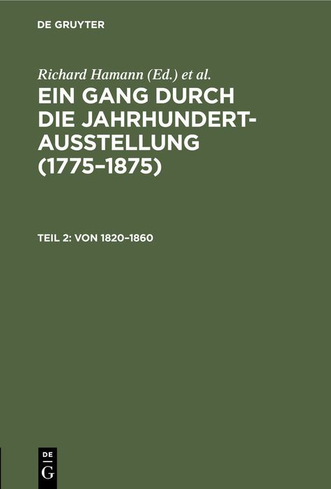 Produktbild: Von 1820&ndash;1860