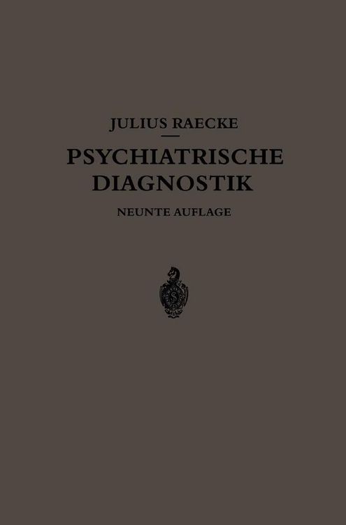 Produktbild: Grundriss der Psychiatrischen Diagnostik